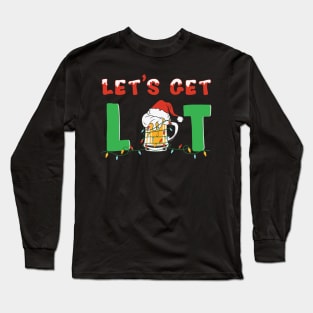 let get lit Christmas beer Long Sleeve T-Shirt